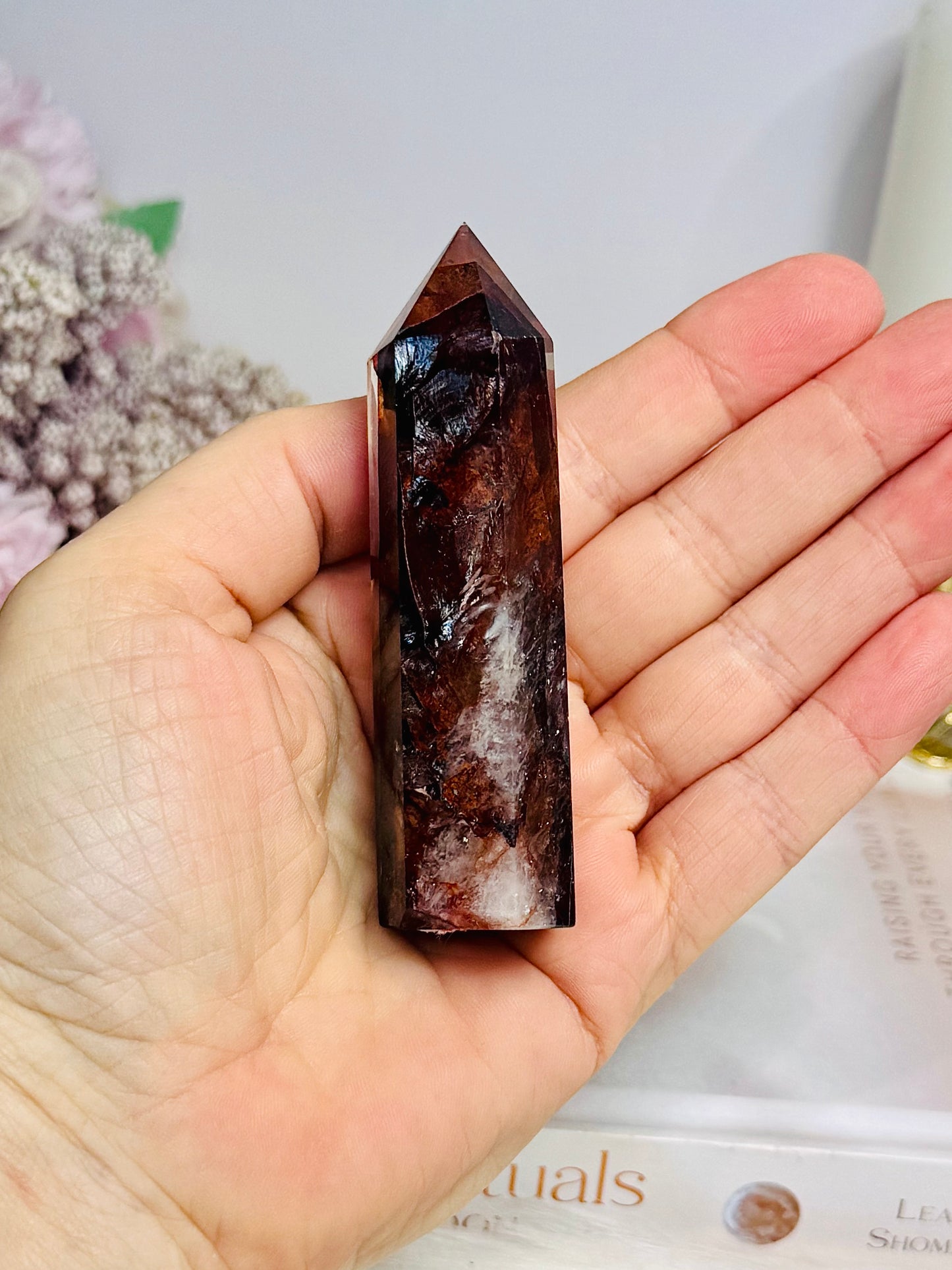 High Grade Fire Quartz Tower 8.5cm