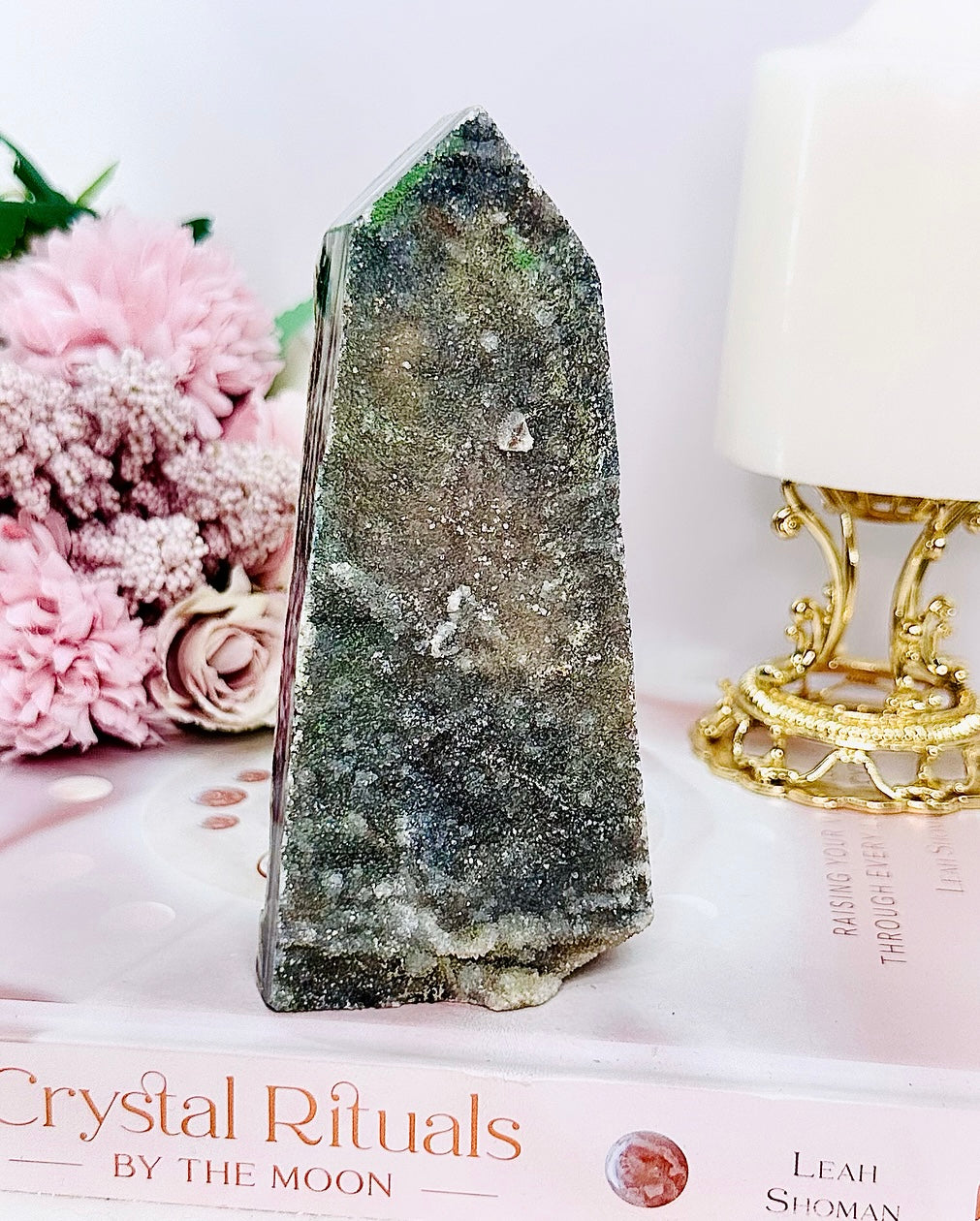 Harmony & Balance ~ Beautiful 13cm Druzy Sphalerite Tower