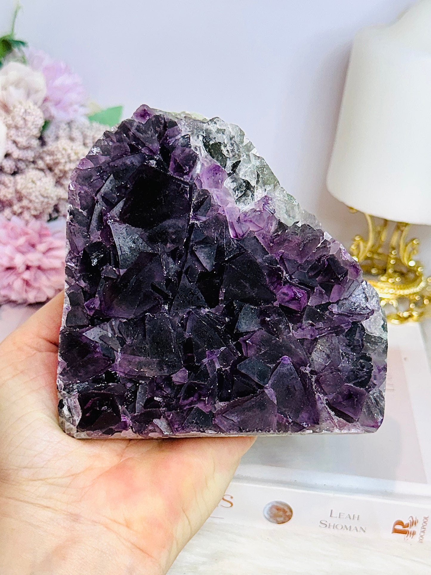 Large High Grade Purple Fluorite Cubed Specimen 11cm 780g