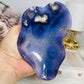 High Grade Blue Flower Agate Bowl 13cm 265g