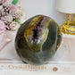 Large Druzy Amethyst X Agate Carved Skull 13cm 1.09KG