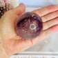 Incredible Phantom Amethyst Sphere with Rainbows 261grams On Stand