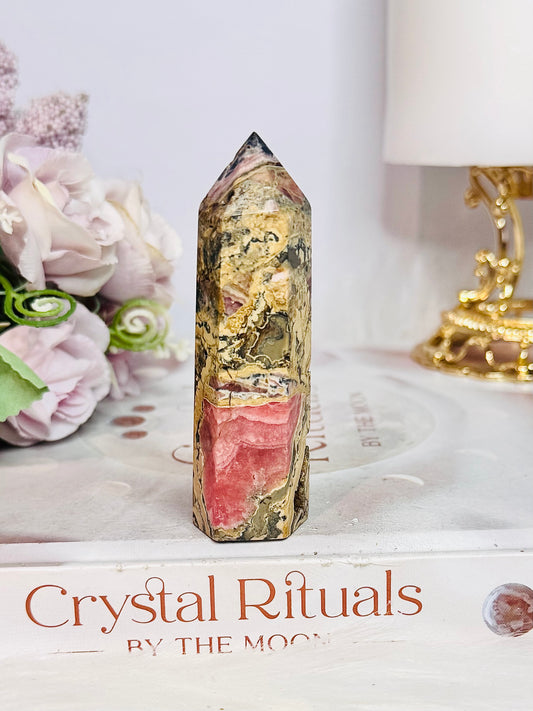 Natural Chunky 8cm Rhodochrosite Tower