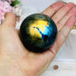 Labradorite Sphere on Stand 251g