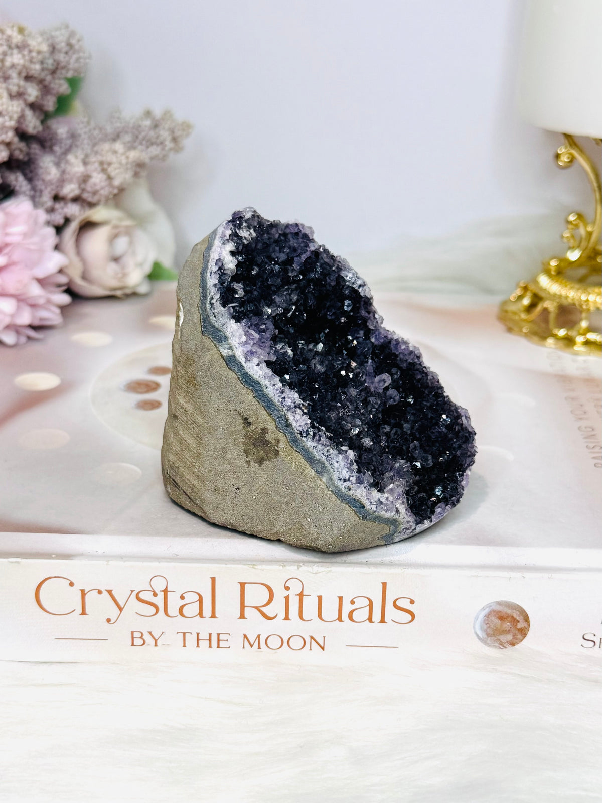 Deep Purple Amethyst Base Cut Cluster 212g