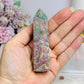 Rare Ruby In Blue Apatite Tower (UV Reactive) 9.5cm
