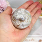 Druzy Flower Agate Sphere On Stand 183g