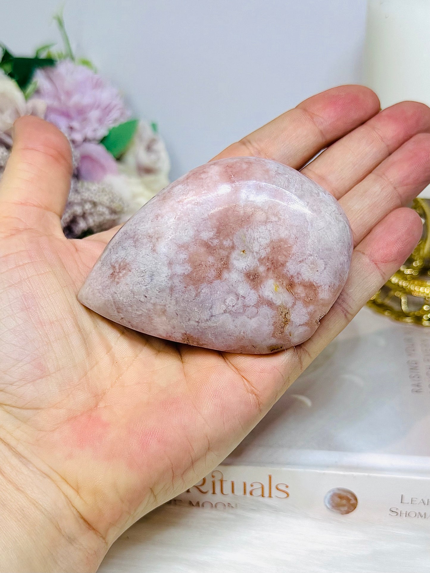 Druzy Pink Amethyst Tear Drop 8cm