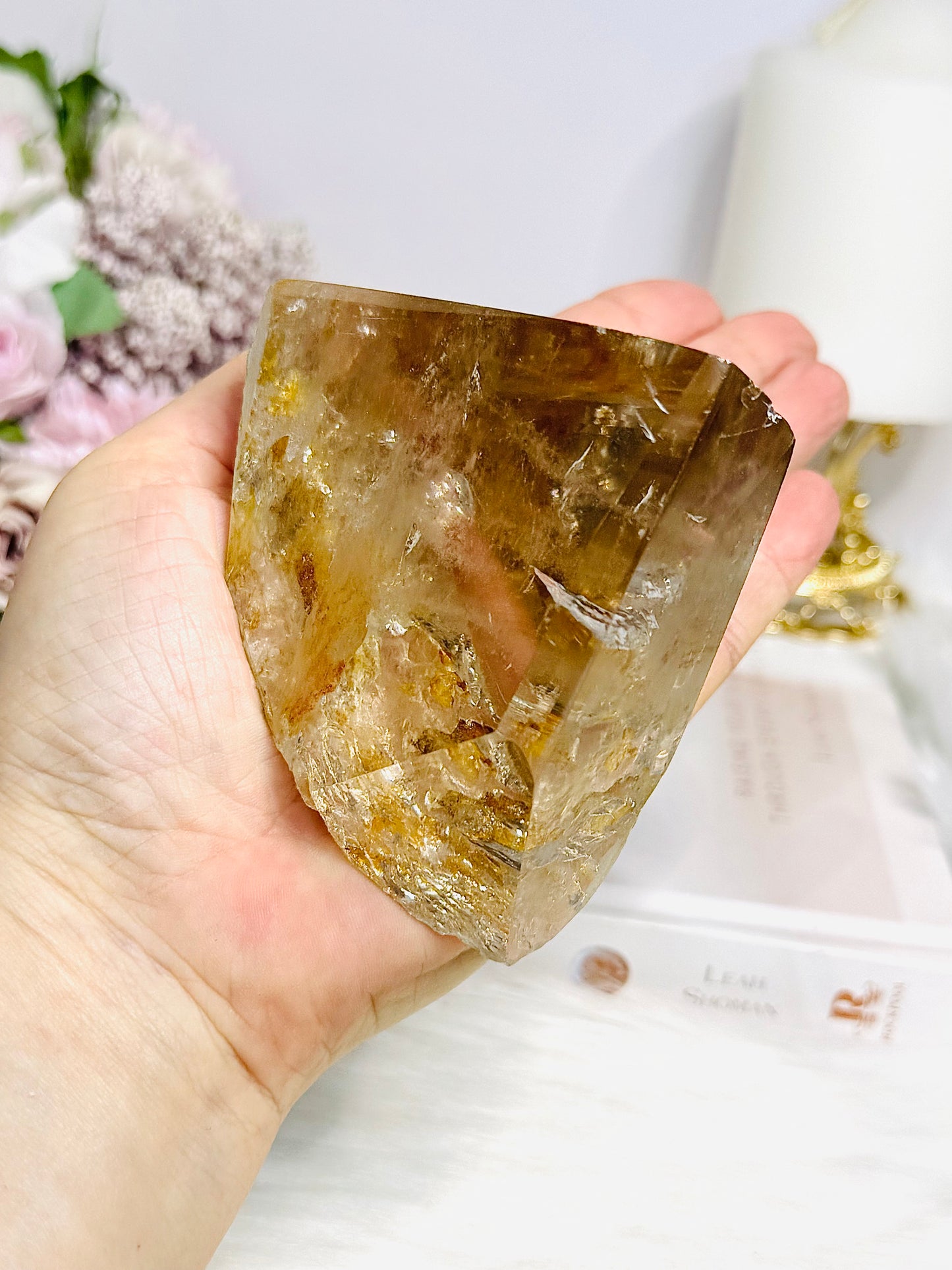 Natural Golden Healer Quartz Polished Freeform 10cm 421g