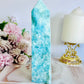 High Grade Divinely Gorgeous Large Natutal Blue Aragonite Chunky Tower 17cm