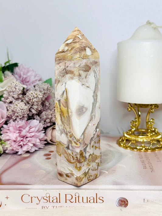 High Grade Large Ibis Jasper Tower 15cm