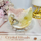 Druzy Pink Amethyst Cat Face On Stand 8cm