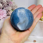 Rare Blue Coral Fossil Sphere on Stand 305g