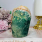 Large Druzy Pink Amethyst Freeform 11cm 507g with Green Jasper Inclusions
