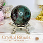 Rare Aquamarine & Pink Tourmaline Sphere on Stand 234g