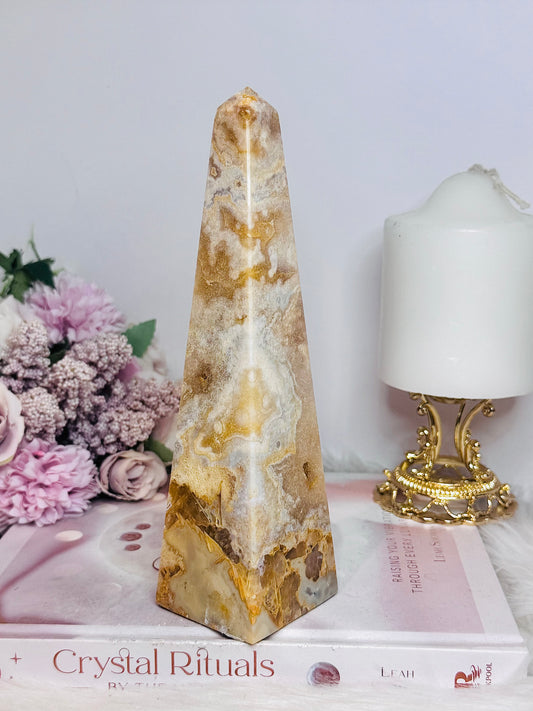 Large Pink Amethyst Obelisk | Tower 19cm 560g