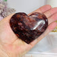 High Grade Fire Quartz Heart On Stand 8cm