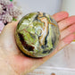 Large Money Agate Sphere on Stand 510g