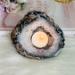Stunning Natural Druzy Agate Candle Holder 506grams