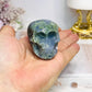 Moss Agate Carved Skull 5.5cm