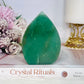 Gorgeous Green Aventurine Carved Flame | Freeform 10cm