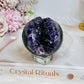 Druzy Amethyst Sphere on Stand 279g