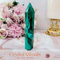 Emotional Healing ~ Absolutely Divine Tall 12cm AAA High Grade Natural Malachite Tower From Congo Simply Spectacular!!