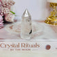 Beautiful Clear Quartz Tower | Point with Garden Quartz Inclusions 6cm