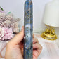 Blue Moss Agate Druzy Tower 16.5cm