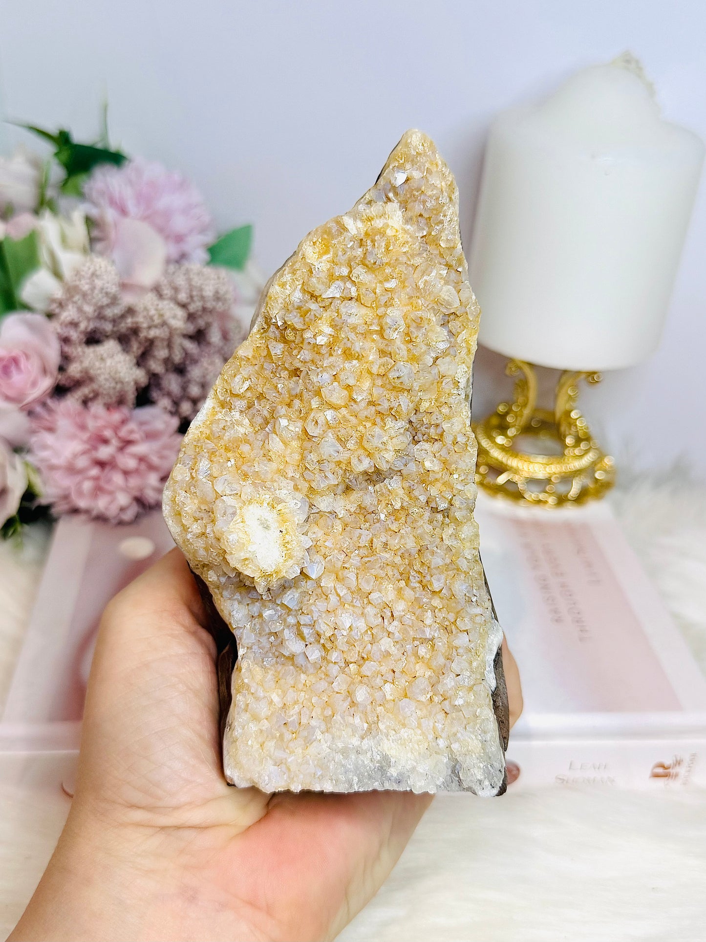 Natural Quartz Cut Base Cluster 14cm 615g