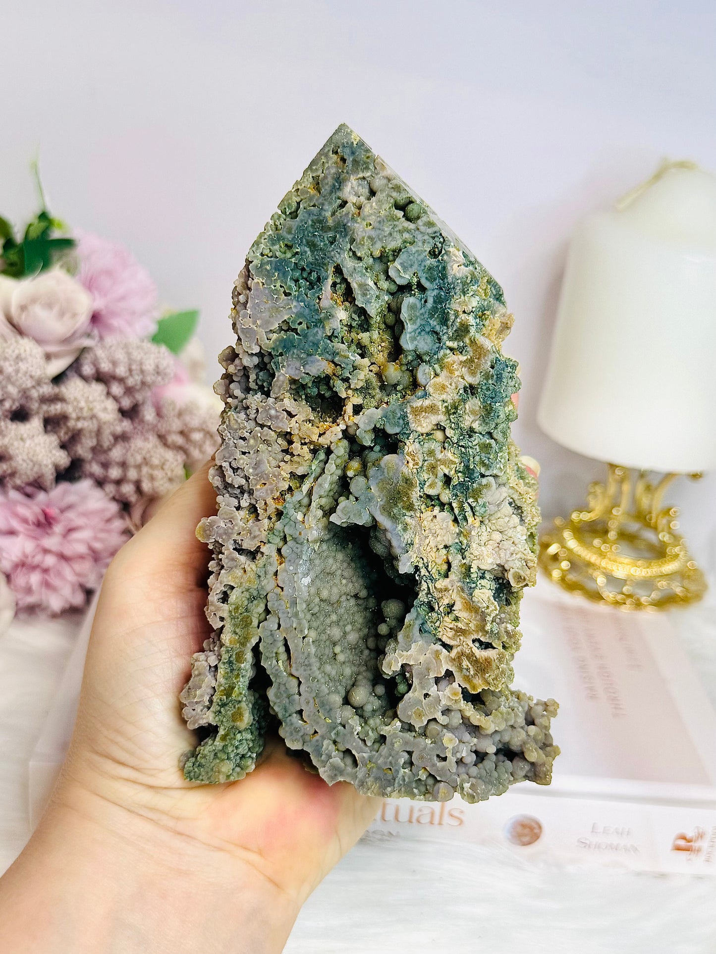 Large Natural Grape Agate Tower | Freeform 14cm 427g
