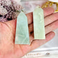 Set of 2 Sky Blue Quartz Towers 6.5cm