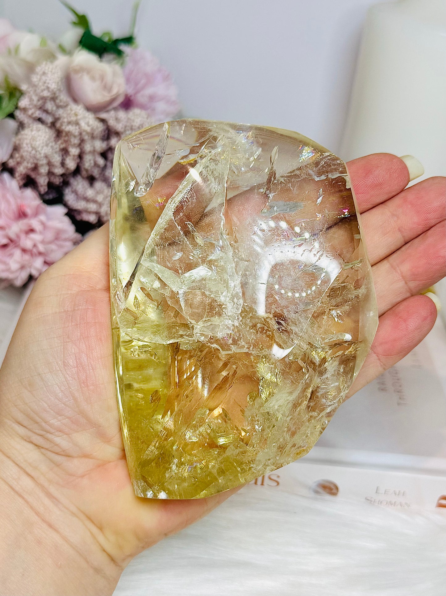 ✨ SALE ✨ Large Citrine Freeform Full of Rainbows 11cm 402g