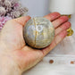 Moonstone Sphere with Blue Flash 6.5cm On Stand