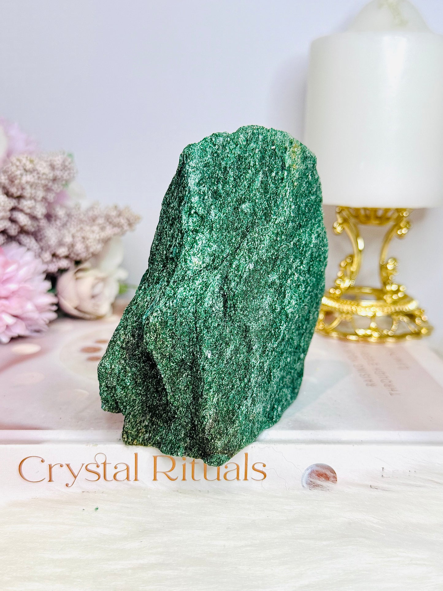 Natural Chunky Green Fuchsite Freeform Specimen 10cm 460g
