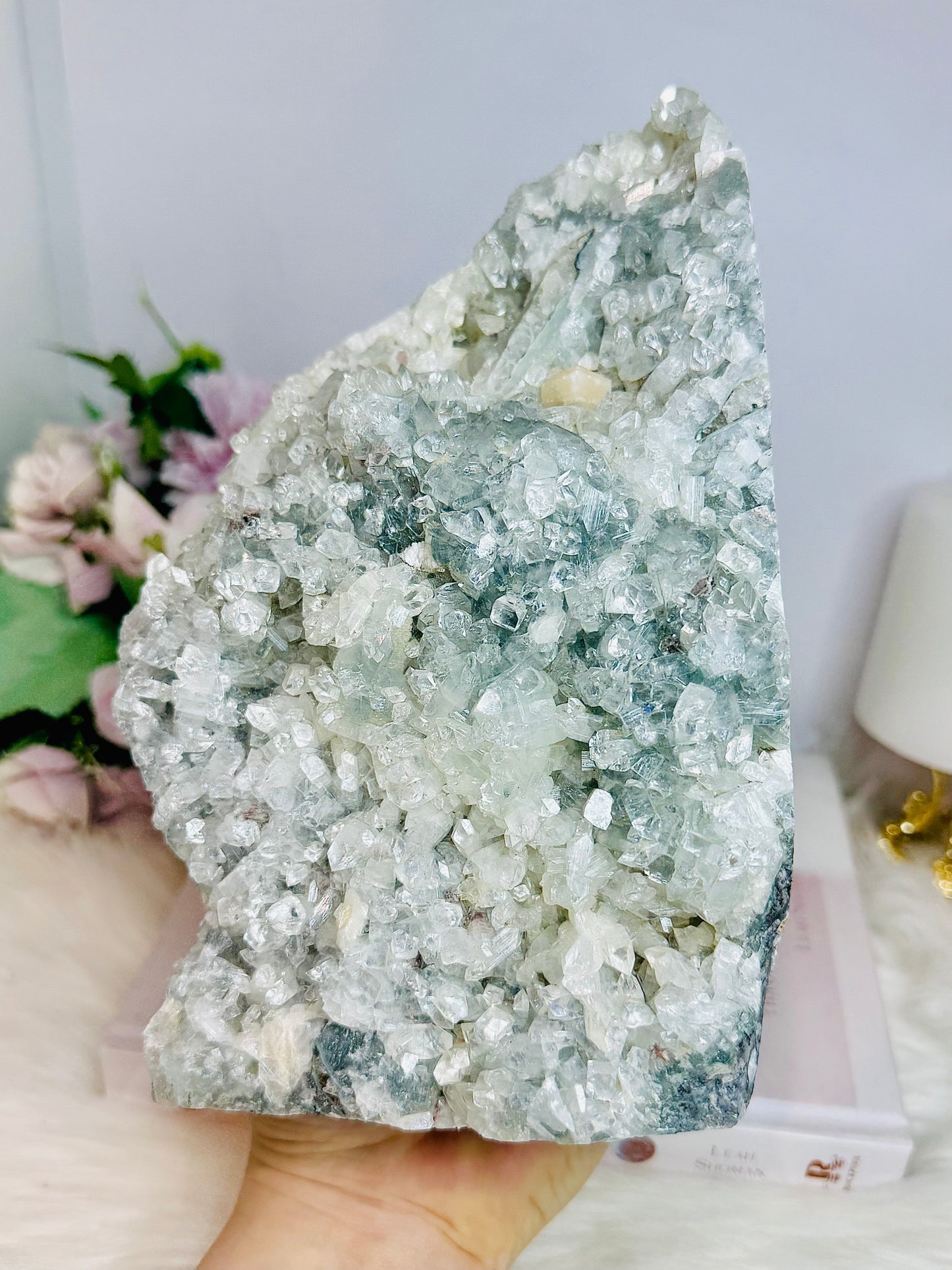 Huge Natural Apophyllite Base Cut Cluster 18cm 2.24KG