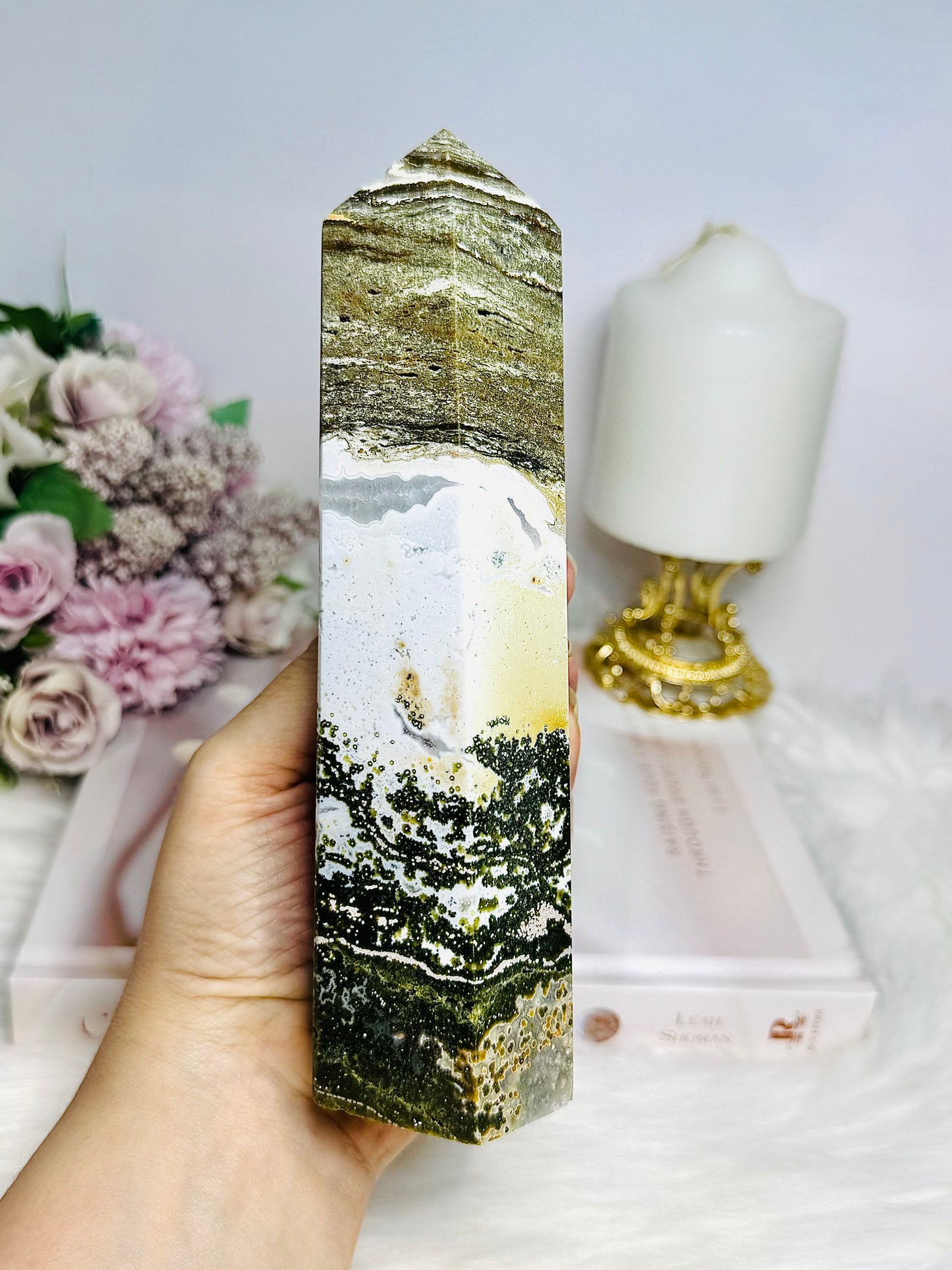 Chunky Ocean Jasper Tower 18cm 751g