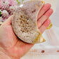 The Most Beautiful Large Pink Amethyst Druzy Moon Chunky Carving From Brazil