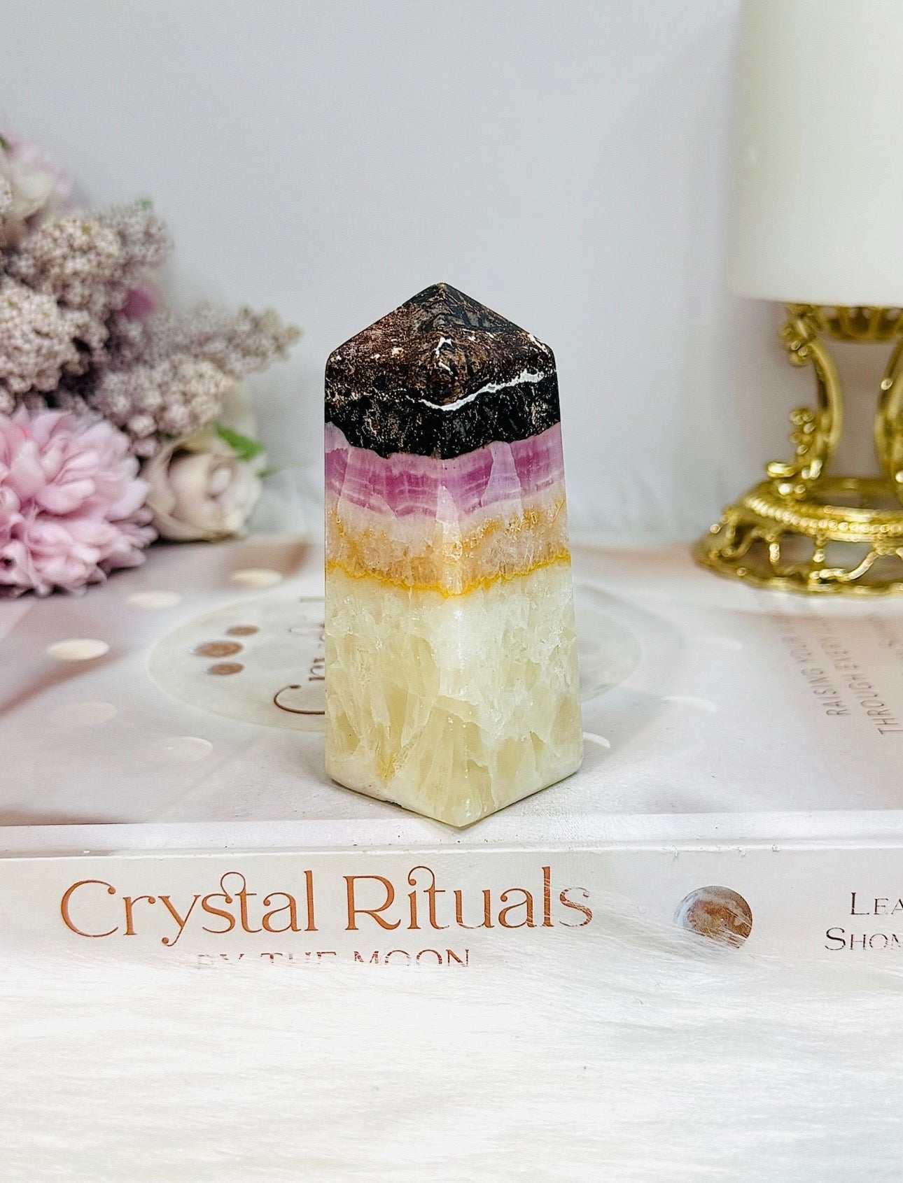 Pink Aragonite Tower 8cm