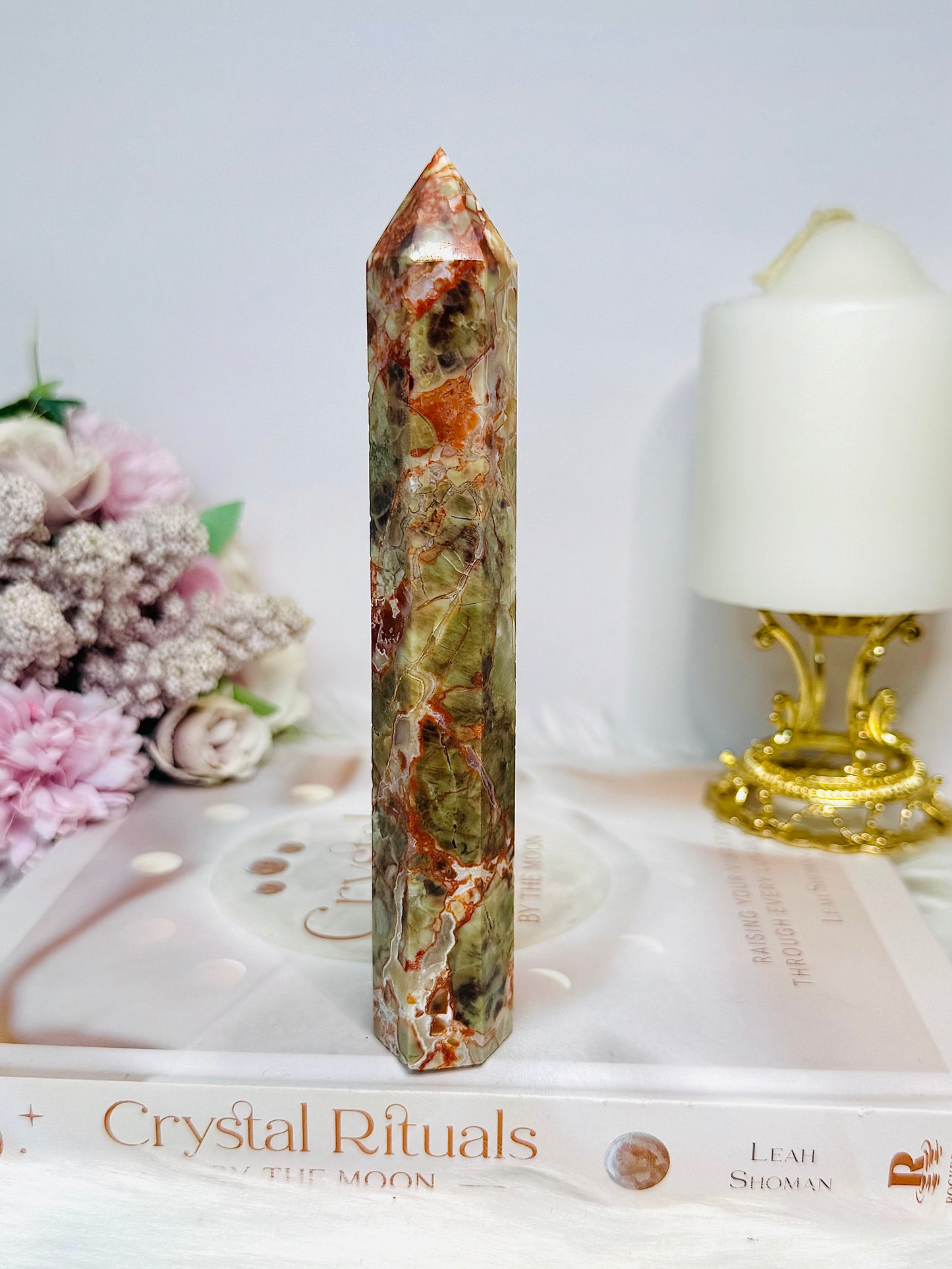 Money Agate Tower 16cm