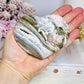 High Grade Druzy Ocean Jasper Carved Puffy Heart 385g