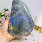 Large Natural Polished Labradorite Freeform 1.29KG 15.5cm (Flash is all purple not blue)