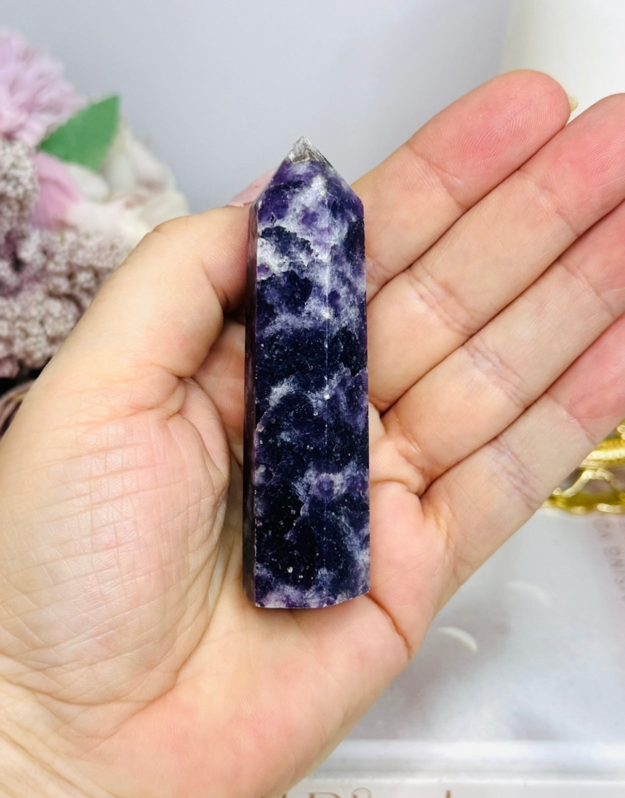 Purple Lepidolite Tower 8cm