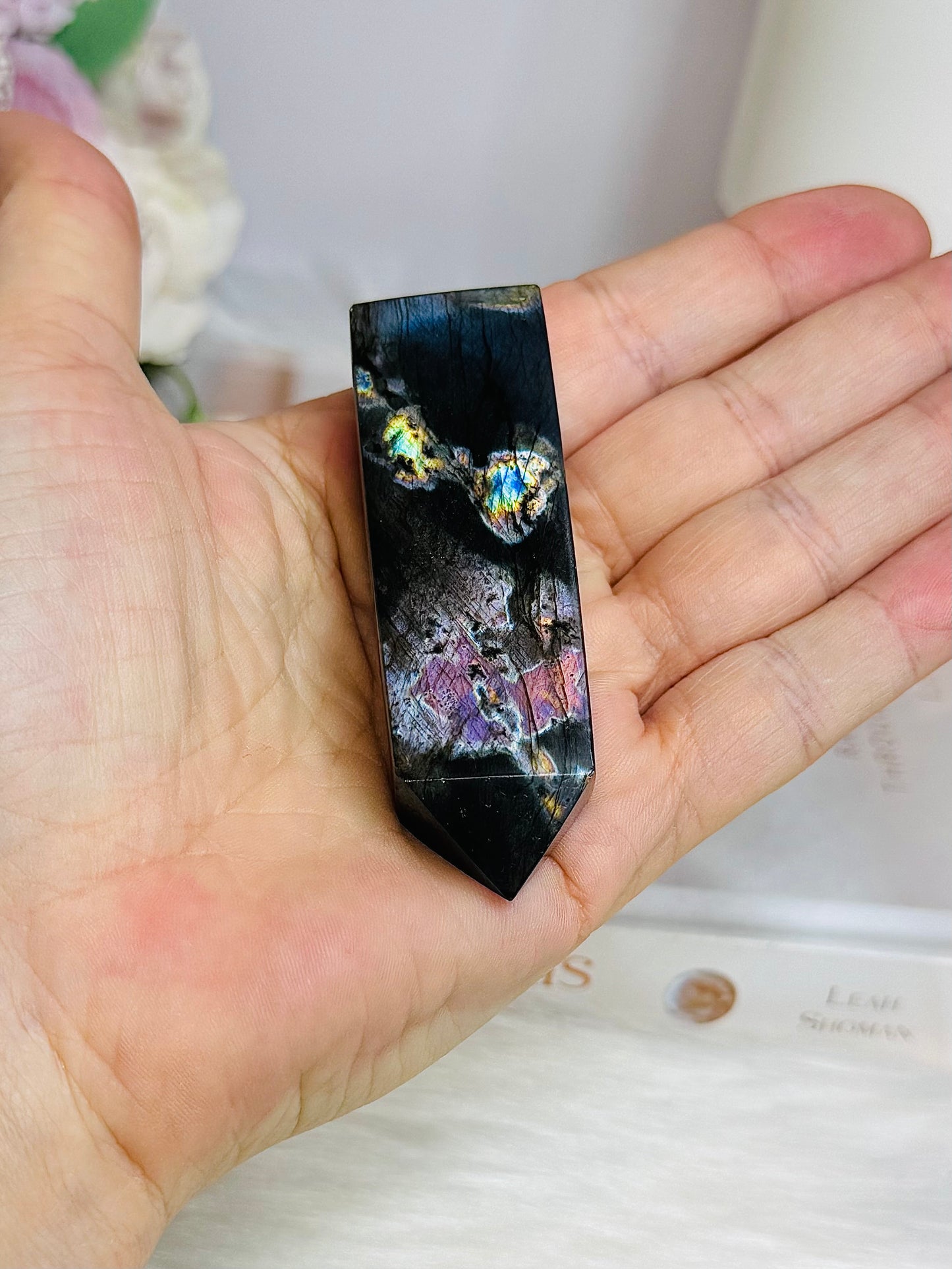 High Grade Labradorite Point | Tower 7.5cm