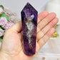 Phantom Amethyst Wand | Tower 11.5cm With Rainbows