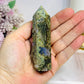 Moss Agate Tower 9cm