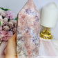 High Grade Pink Amethyst Druzy Tower 16cm 920g