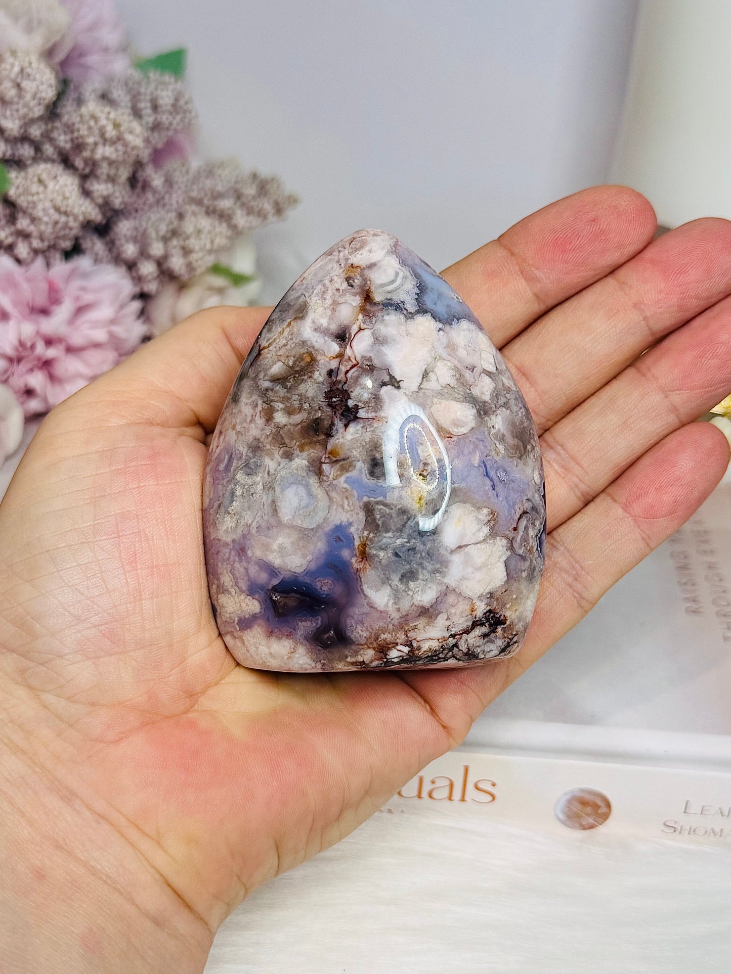Flower Agate Freeform 8cm 241g