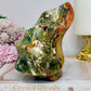 High Grade Ocean Jasper Carved Flame 13cm 1.1KG