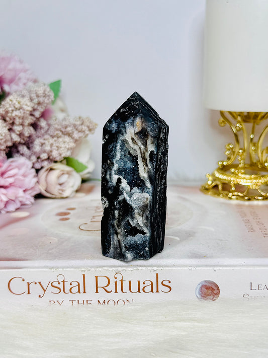 Druzy Black Sphalerite Tower 8.5cm